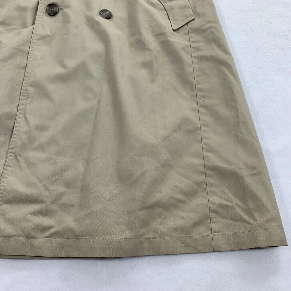 Vintage Christian Dior Monsieur Removable Wool Lining Trench Coat 38R Mens Beige - Picture 10 of 13